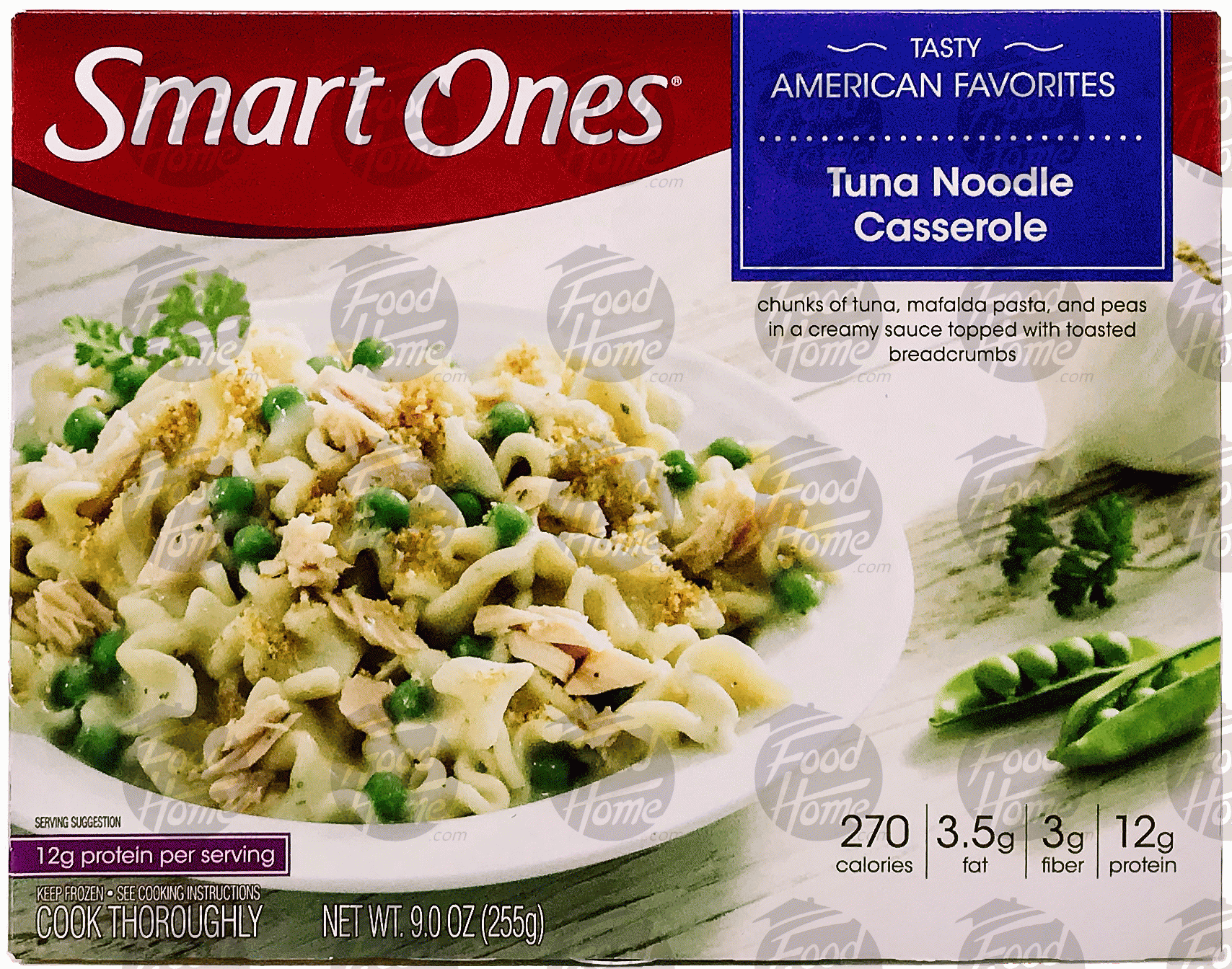 Weight Watchers Smart Ones tuna noodle casserole topped with toasted breadcrumbs Full-Size Picture